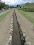 A channel to move water from the lake to the farmland